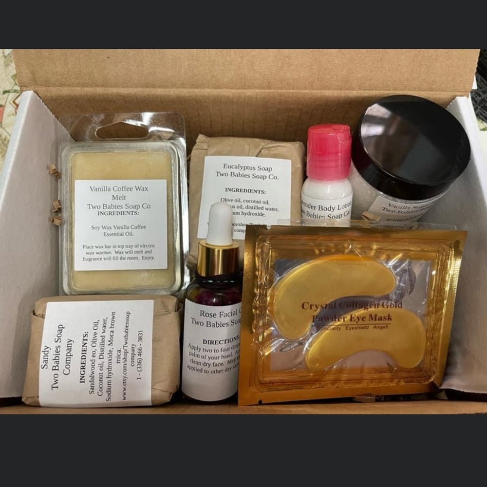 Handmade all natural soaps and other skin care products.